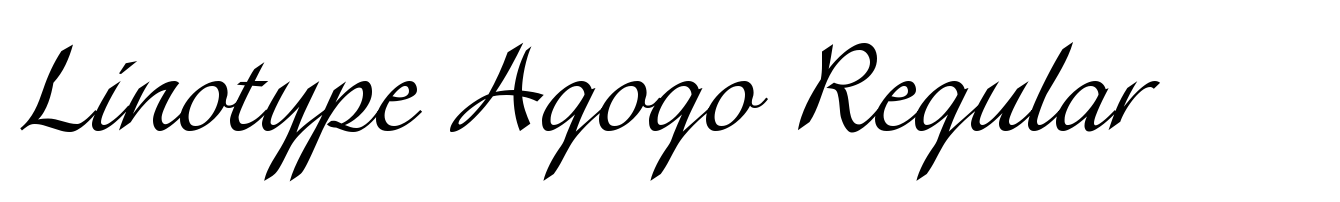 Linotype Agogo Regular